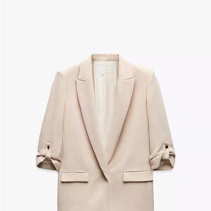 Women's Zara Cream Blazer XL